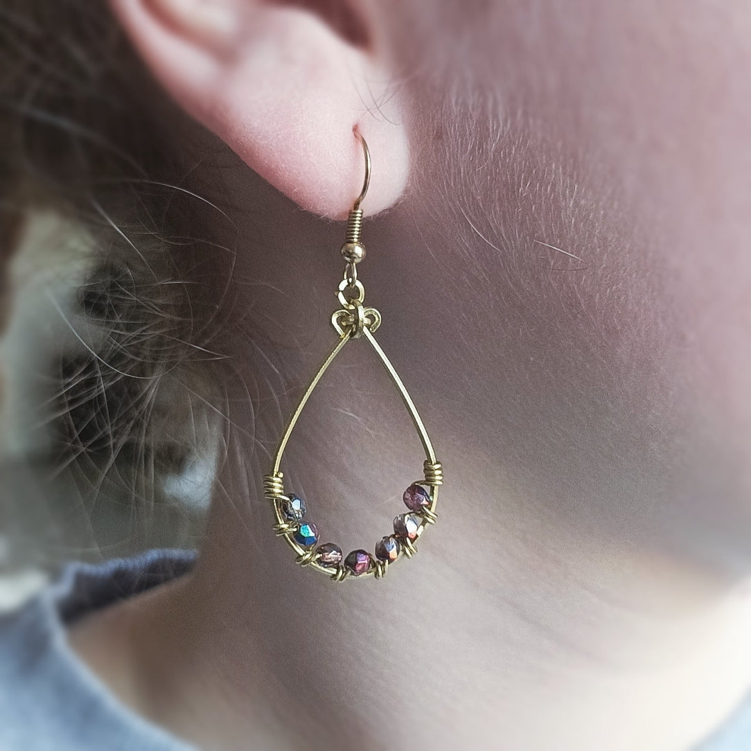 Boucles d'oreilles assorties au collier DROP