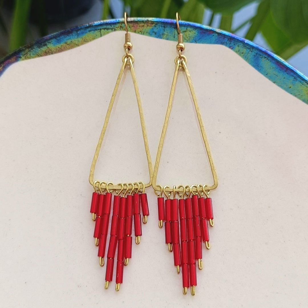 TELMA Boucles d'oreilles - Laiton brut
