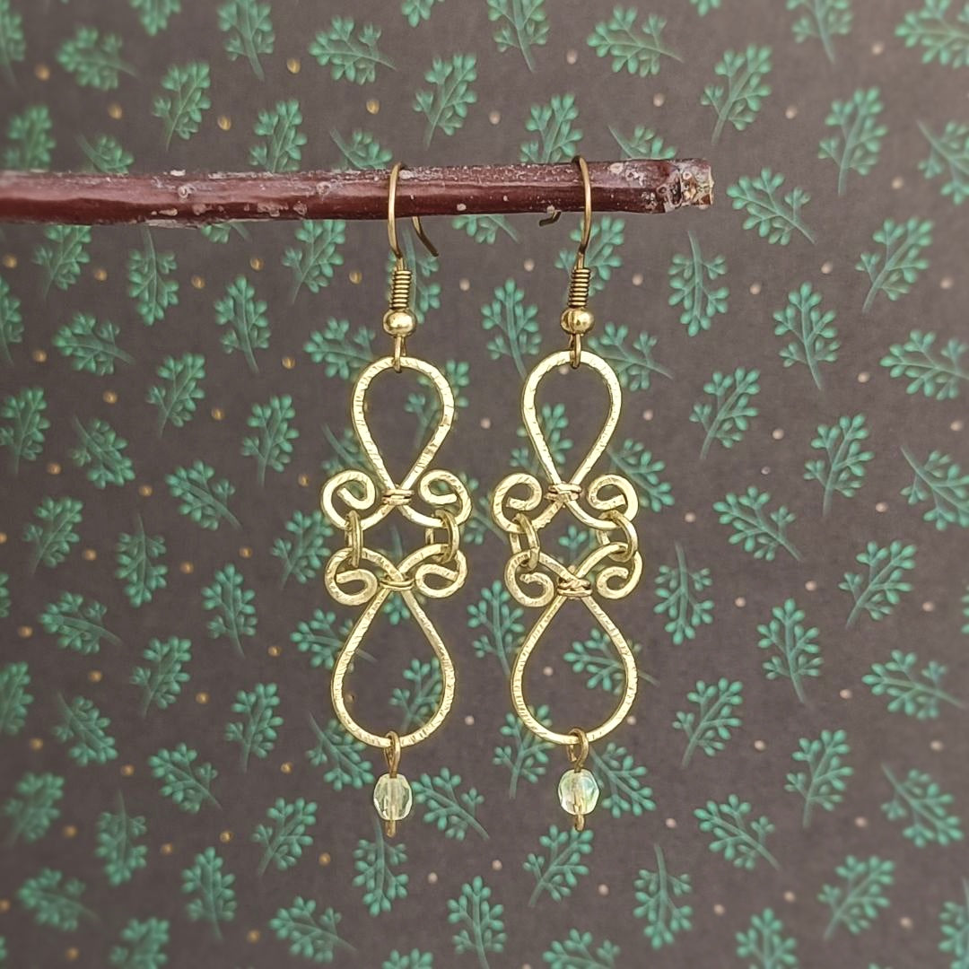 DOHA  Boucles d'oreilles - Laiton brut