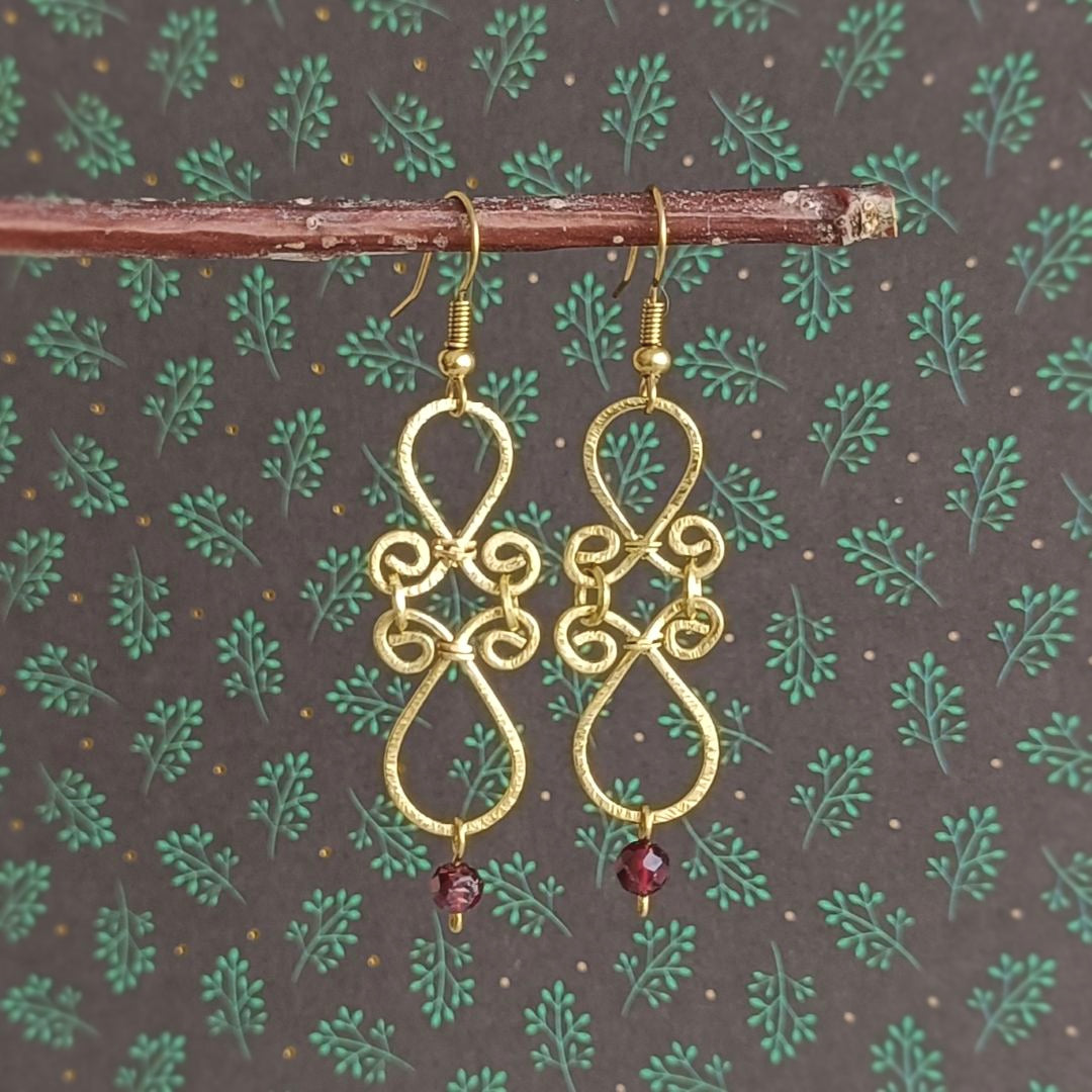 DOHA  Boucles d'oreilles - Laiton brut
