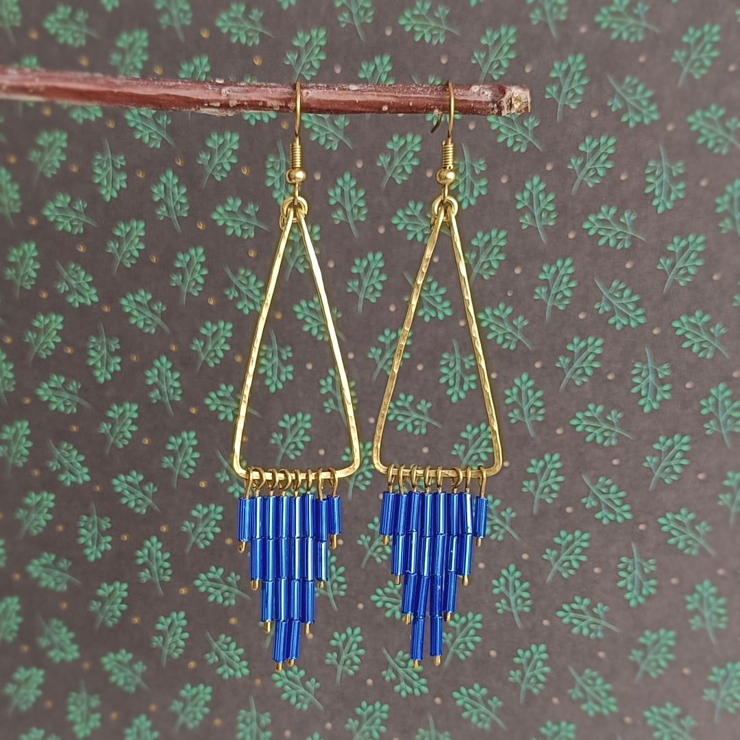 TELMA Boucles d'oreilles - Laiton brut