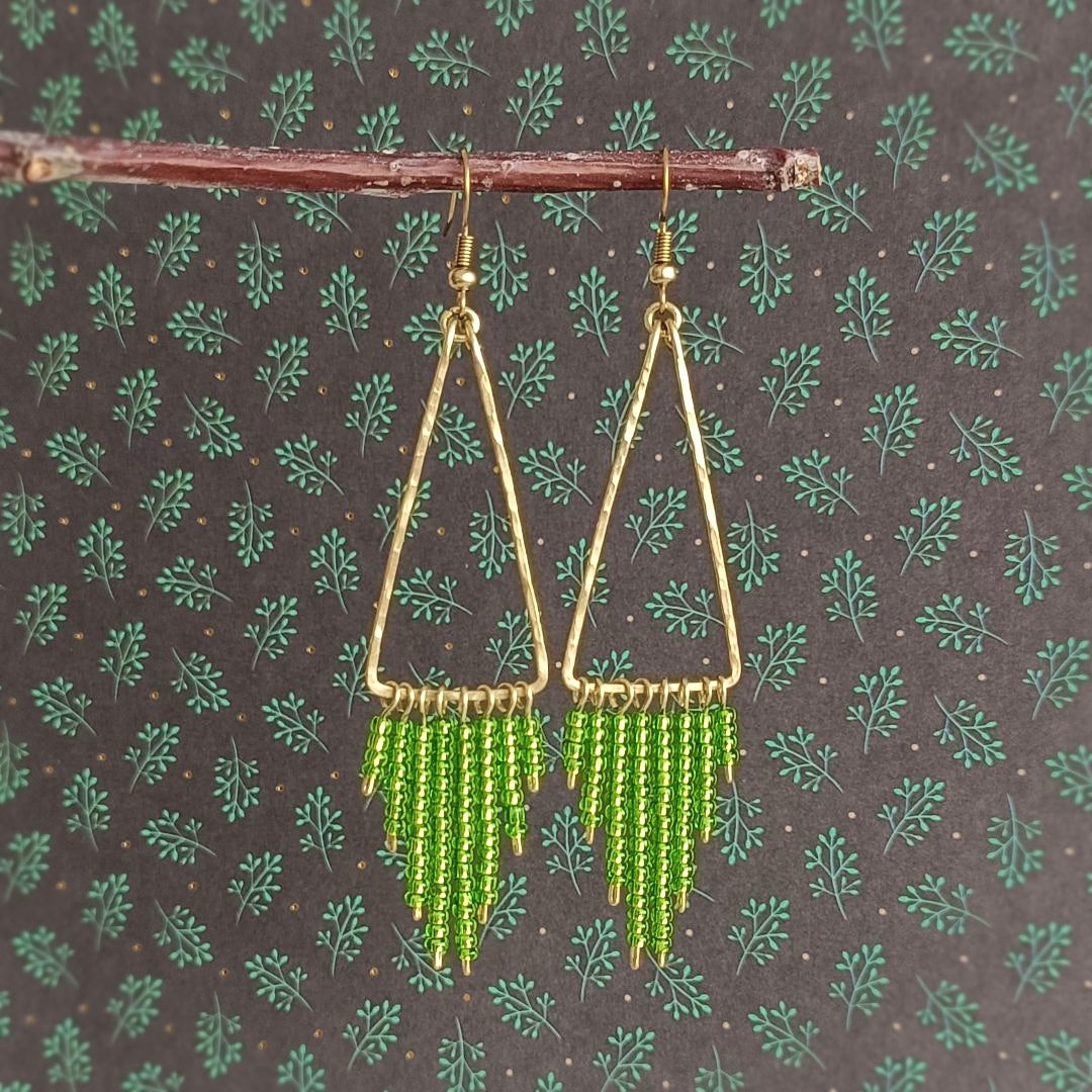 TELMA Boucles d'oreilles - Laiton brut