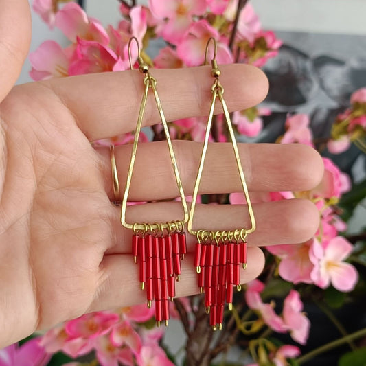 TELMA Boucles d'oreilles - Laiton brut
