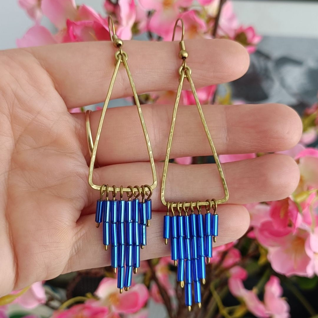 TELMA Boucles d'oreilles - Laiton brut
