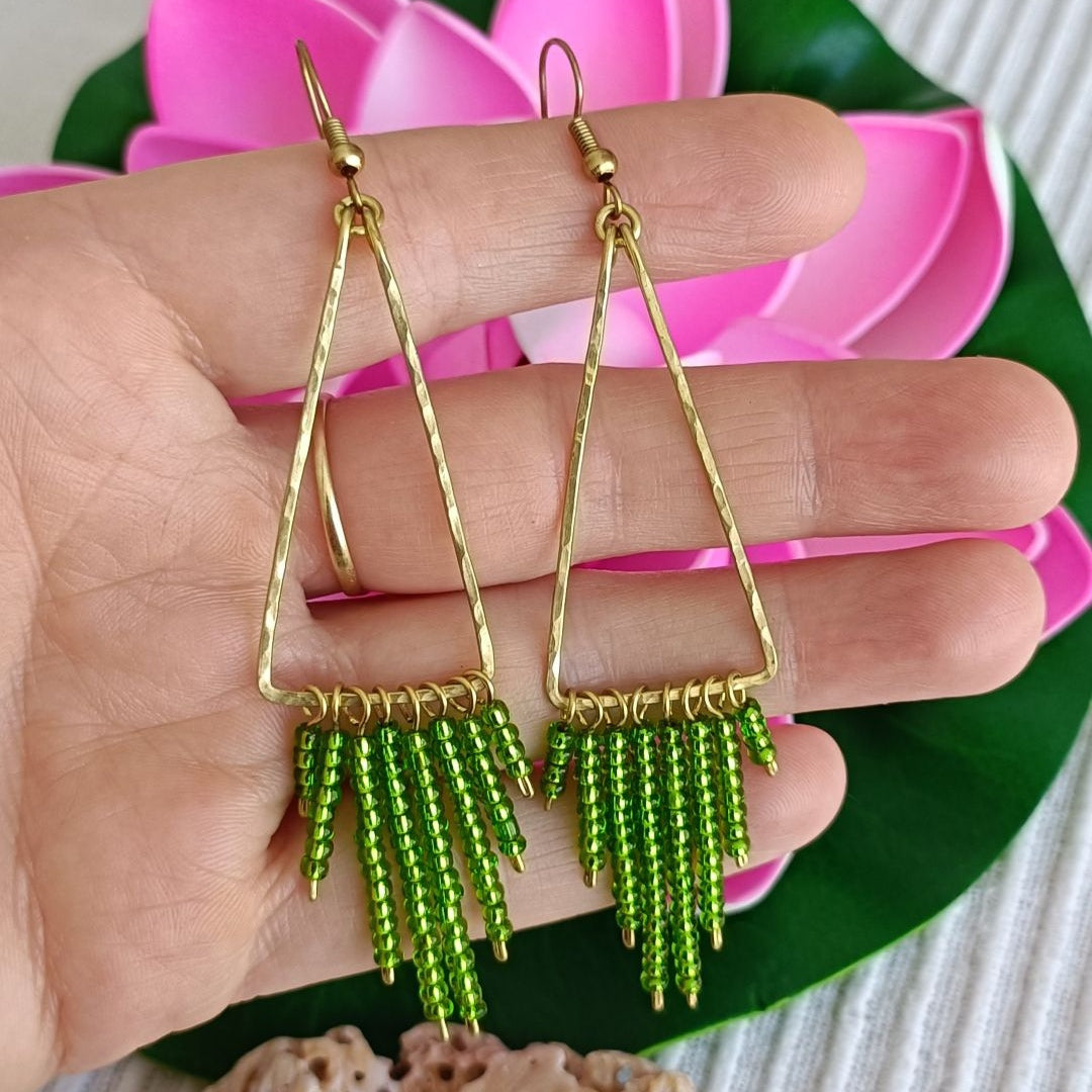 TELMA Boucles d'oreilles - Laiton brut