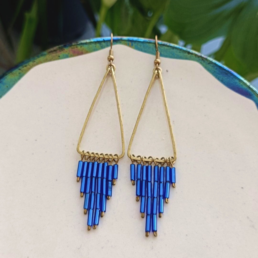 TELMA Boucles d'oreilles - Laiton brut