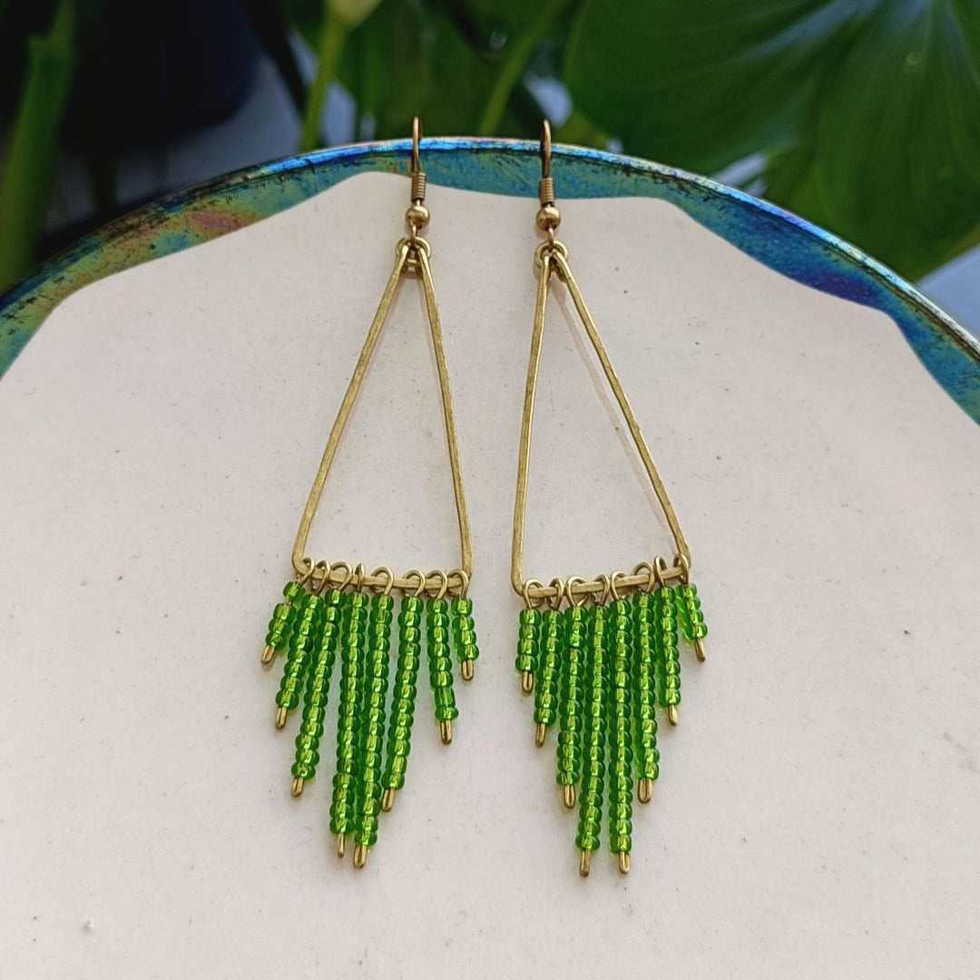 TELMA Boucles d'oreilles - Laiton brut